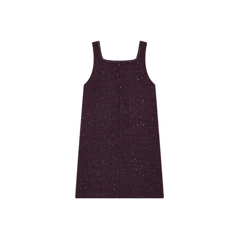 ELLE KIDS Girls' Elegant French Style A-line Sleeveless Winter Dress