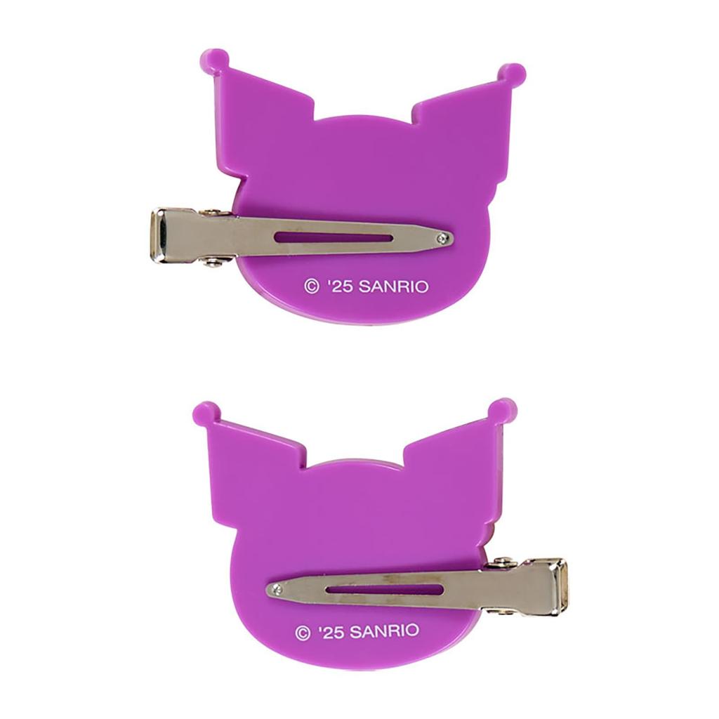 Sanrio Kuromi Bangs Clip ABS Set of and Ages 484407 (Tokonatsu Vacation) & Steel, 2, Right-Facing Left-Facing, 3+,