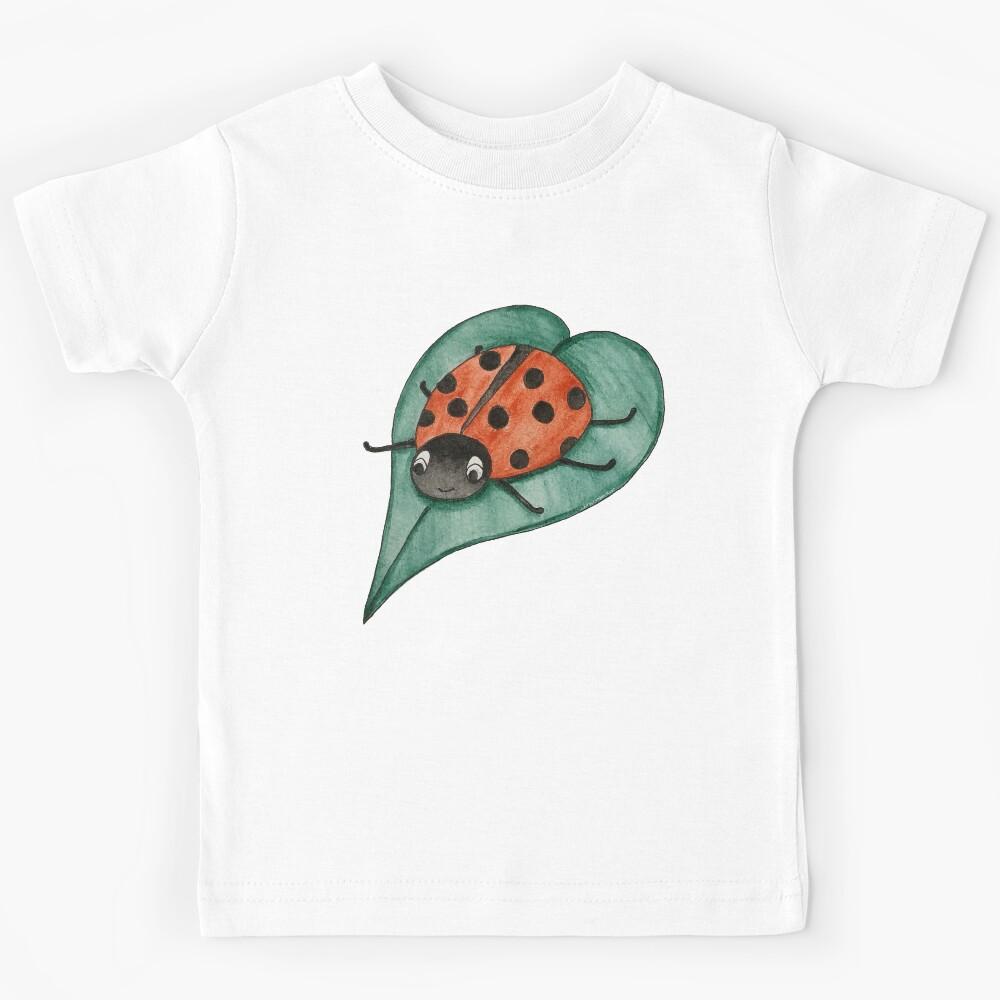 Lady Bug - Cute Watercolour art Kids T-Shirt 120