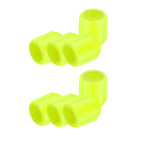 Glow-in-The-Dark Tire Valve Caps Set Universal Waterproof Lights Stem Covers Wear-Resistant Vehicle Tire Valve Caps