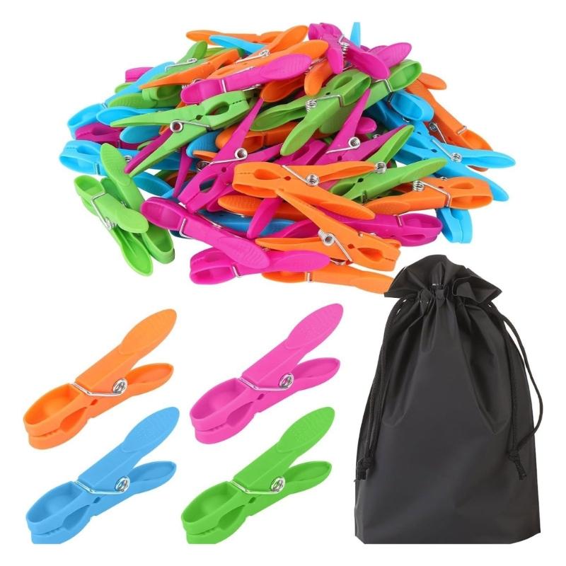 

Set of 72 Colorful Plastic Clothespins Reliable Clothes Clip Clothes Grip Holder for Organizing Clothes in the Closet 1