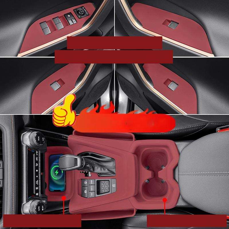 For Toyota RAV4 XA50     2024 2025 Silicone protective pad for gear shift panel interior modification part