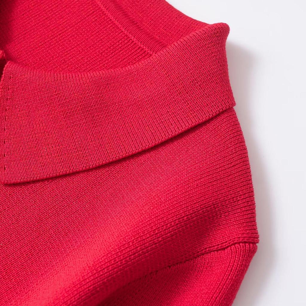 Spring 2025 Women's Versatile Knit Cardigan: Elegant, Commuter-Friendly Lapel Design