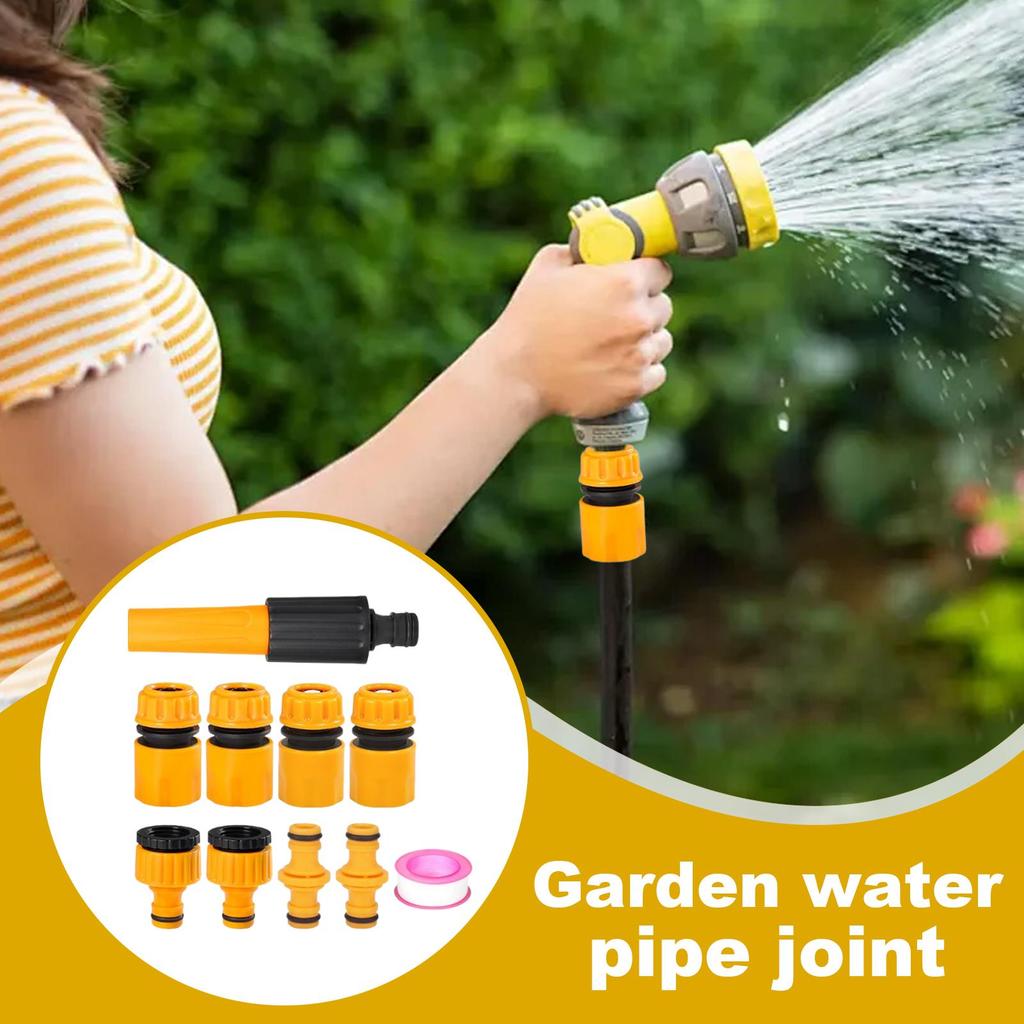 10pcs Hose Quick Connectors Set 1/4 Inch Faucet Adapter for Garden Irrigation Threaded Water Tap Connector Tool