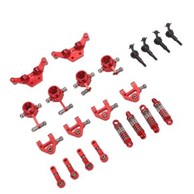 Aluminum Alloy RC Car Upgrade Parts Kit Shock Absorbers CVD Drive Shaft Front Rear Steering Cup for K969 1Celsius28 RC Car