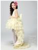 Girls' High-End Formal Princess Dress with Removable Train - Perfect for Weddings, Flower Girls, and Piano Performances