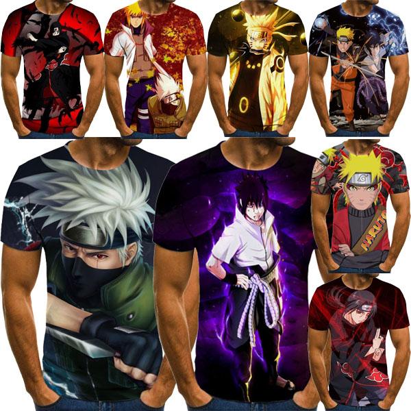 T-shirt stampata 3D Anime giapponese T-shirt uomo donna moda casual Cartoon T-shirt cool top T-shirt oversize Harajuku