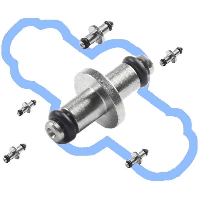 2-pack Tung typ Dyksylar Roterande koppling Professionella svivelspolar för dykutrustning