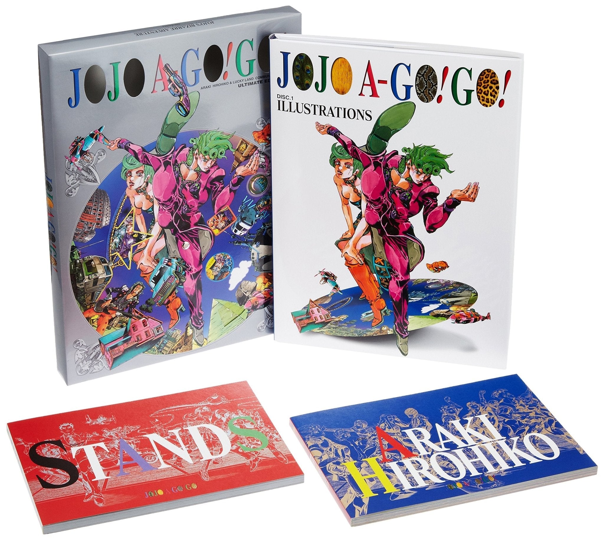 Pop Heaven Golden Illustration Book Jojo A-Go!Go! Box Set, Ultimate Edition. Jojo's Bizarre Adventure
