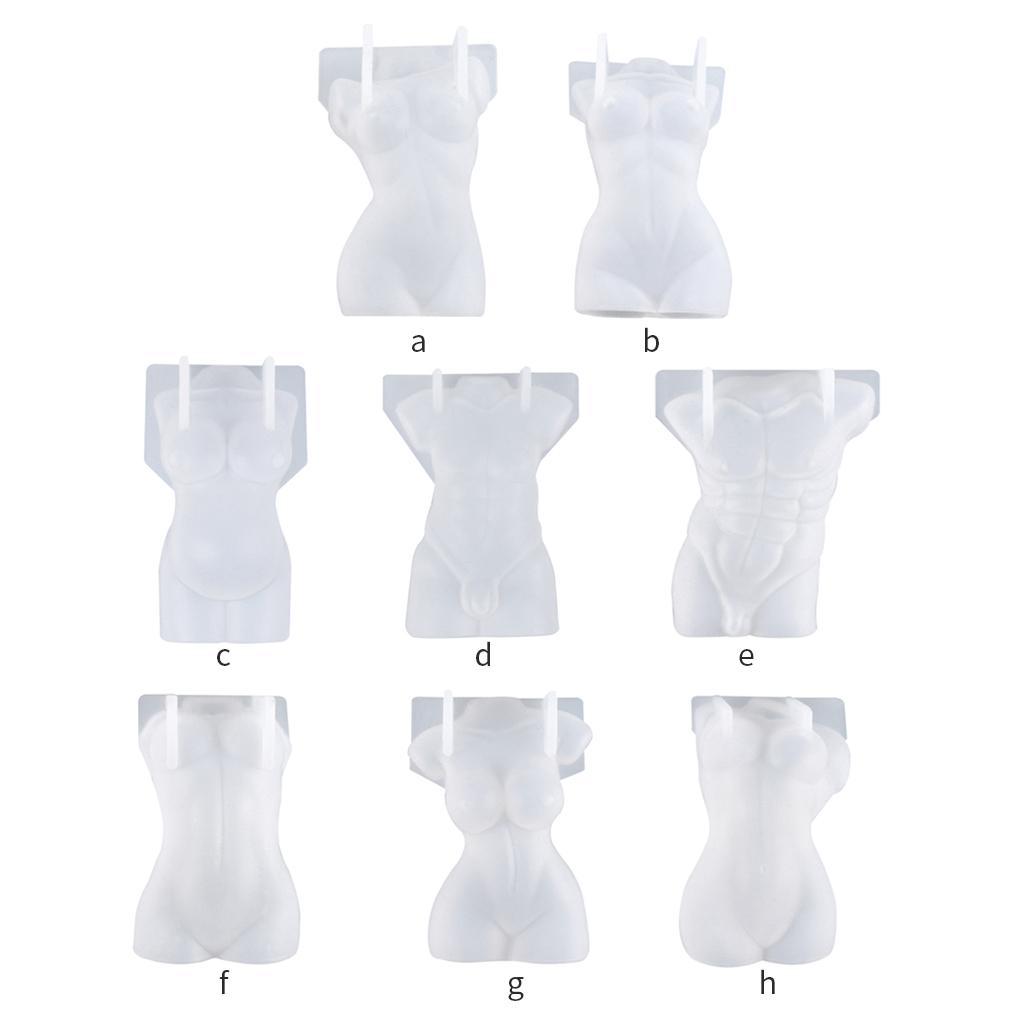 Human Body Mold DIY Crystal Epoxy Resin Candle Mould Body Silicone Mold Tool