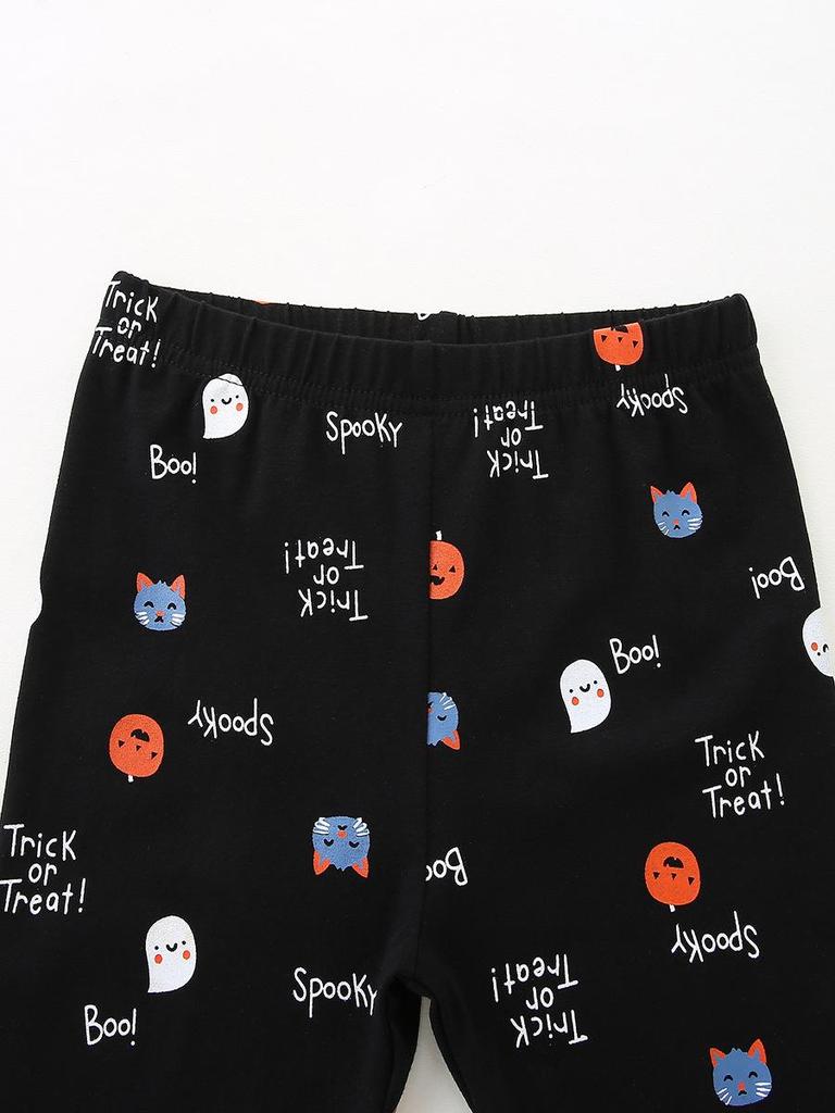 25 New Autumn Girls' Leggings: European & American Style Cute Print Long Pants for Kids