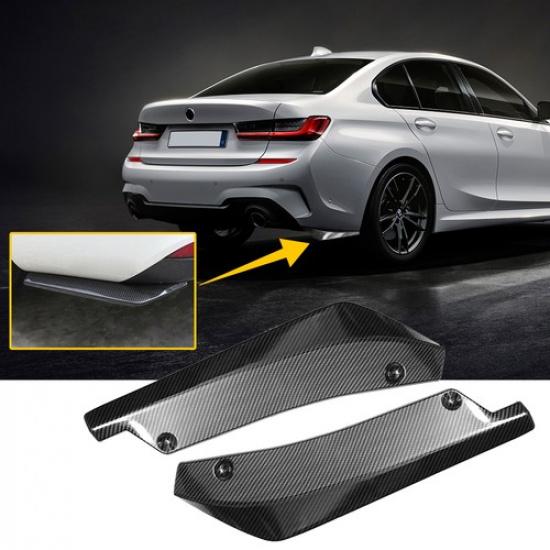 

Rear Bumper Fin Canard Splitter Diffuser Valence Spoiler Lip Carbon Fiber Style