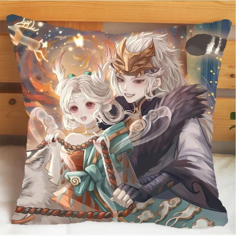 Arena of Valor Honor of Kings Bai Li Xuan Ce Pillow and Pillowcase Cushion Cover Double Sided Print Plush Throw Pillows 40x40cm