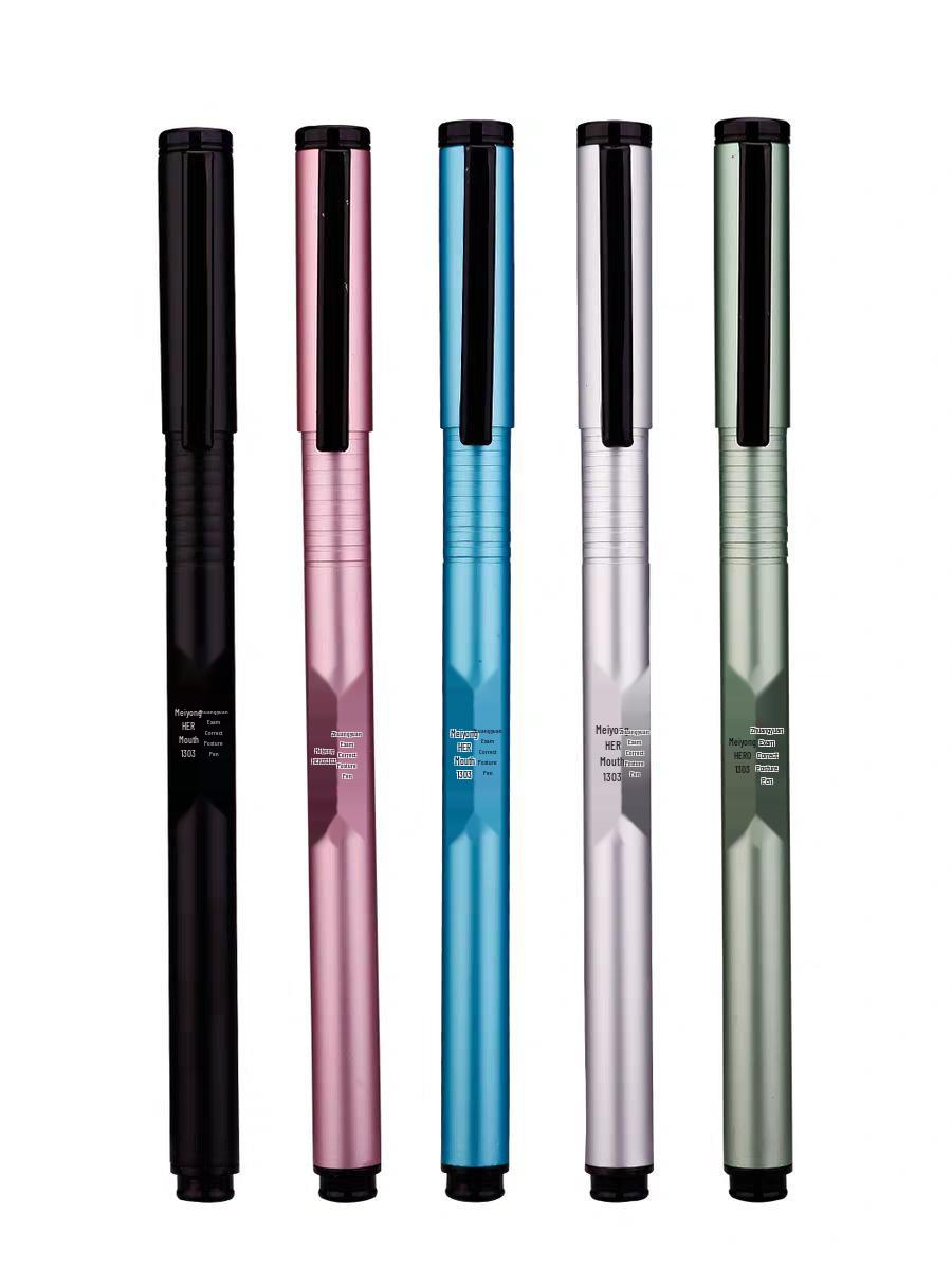 

HERO Fountain Pen 1303: Student Calligraphy Practice Pen with Correct Posture Design and Dark Tip Extra Fine Nib, Engravable Characters. 0.38mm
