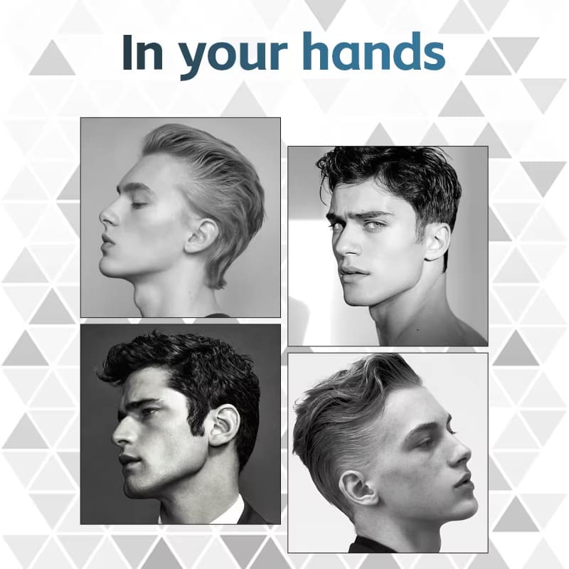 Hair Trimmer Waterproof and Rust-proof Household Rechargeable Adjustable Hair Trimmer Full Body Washable Reciprocating Men's Beard Trimmer