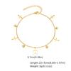 Vnox Elegant Colored Zircon Anklets For Women Stainless Steel Dainty Stone Accessories Chain Anklets Summer Style Jewelry Beach