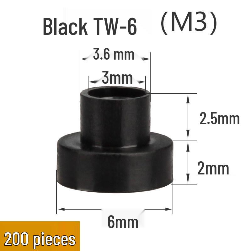 T-shaped Insulating Nylon Washer & Sleeve Assortment for M2-M12 Screws