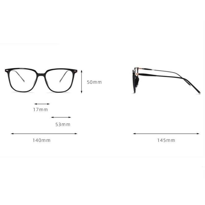 Latest Japanese and Korean Myopic Flat Glasses Frame for Man and Woman Vintage Retro Stylish Big Frame Optical Prescription Eyeglasses