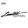 DYS Auto Shop Limited Edition Letter Avtagbar Bil Auto Body Bumper Decal Stickers Decoration