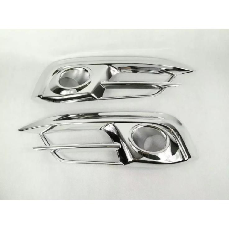 Car Body Head Front Fog Light Lamp Frame Stick ABS Plastic Trim Panel Frame For Honda Civic 10th 2016 2017 2018