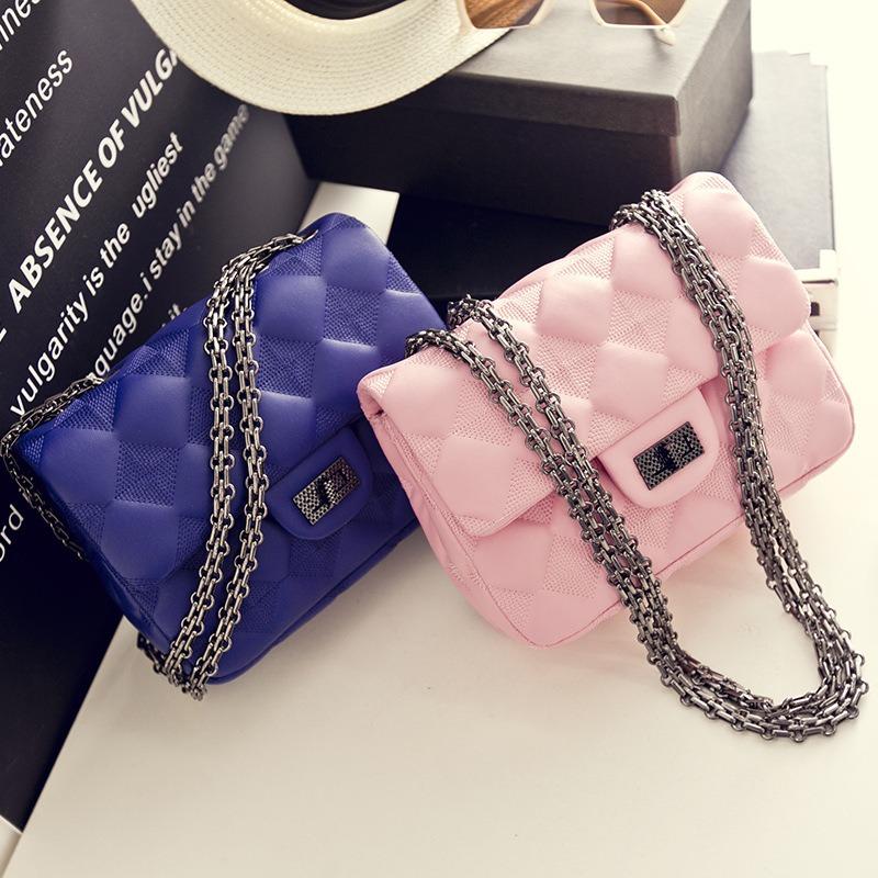 Geantă mică nouă cu lanț de diamant, geantă de umăr oblică la modă pentru femei, geantă de damă