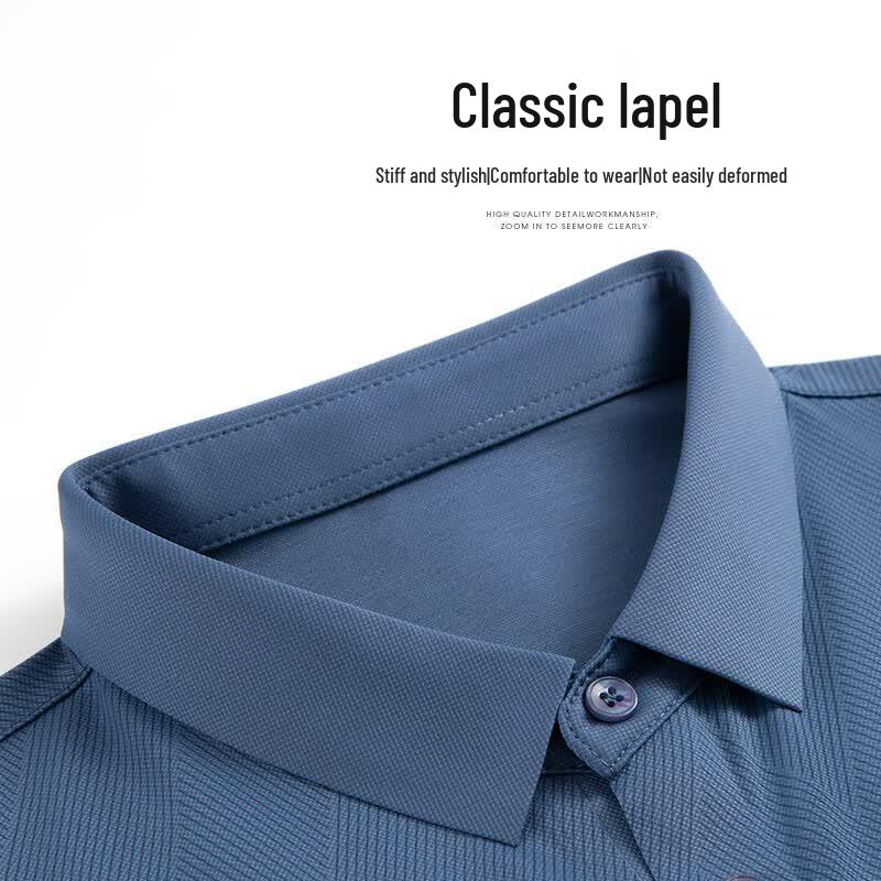 Hengyuanxiang Men's Silk Blend Polo T-Shirt