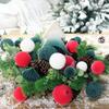 Velvet Christmas Ornaments Set, 35PCS Flocked Shatterproof Assorted Hanging Xmas Tree Ball Decorations Home Party Holiday Decor