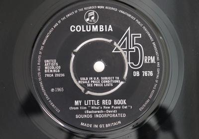 Disc de 7 inch SOUNDS INCORPORATED - My Little Red Book / Justice Neddi DB7676 COLUMBIA 1965 UK Rock Uzat