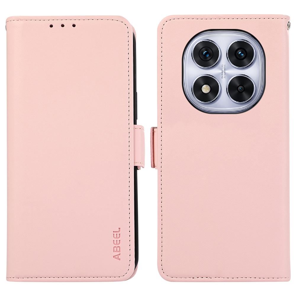 

For Xiaomi Redmi Note 14 Pro 4G Case Leather Phone Cover with RFID Blocking Wallet Pink