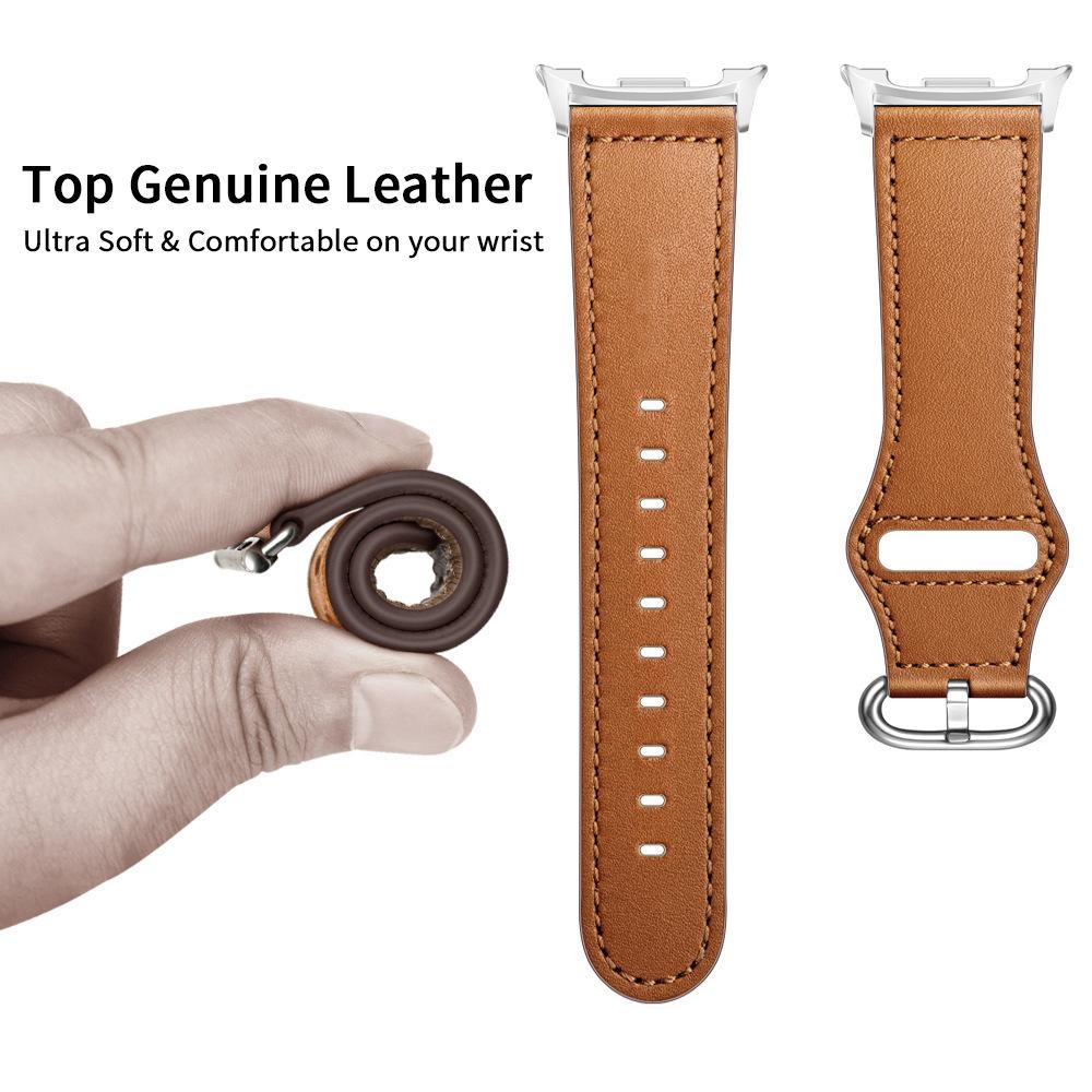 Γνήσιο Δερμάτινο Λουράκι Για Samsung Galaxy Watch 8 Classic 46mm 40mm 44mm Μεταλλική Κεφαλή Για Galaxy Watch Ultra 47mm 2024/2025 Βραχιόλι