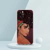 Fashion Black Girl Phone Case for iPhone 16 15 14 13 12 Pro Max Transparent TPU for iPhone 11 Pro Max 7 8 Plus XS XR Shell Capas