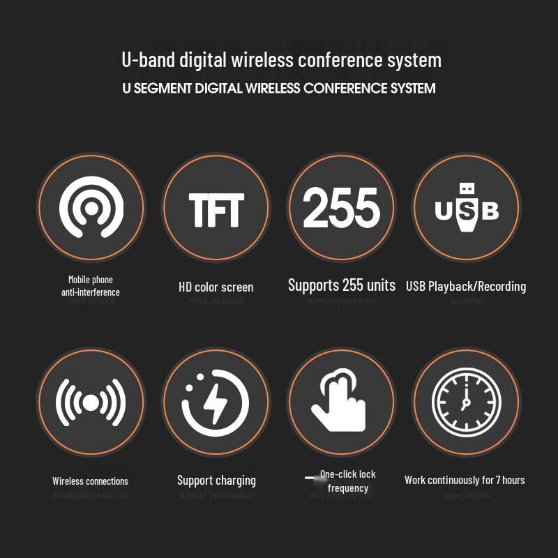 SAST OK-129 Professional Wireless Gooseneck Conference Microphone System