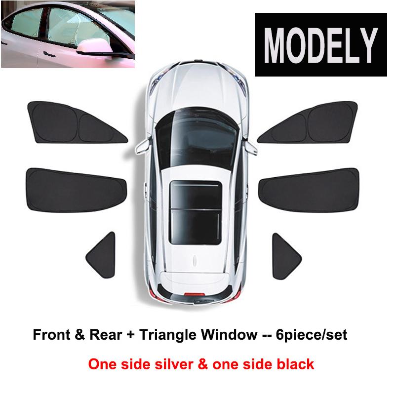 Side Window Sunshade for Tesla Model Y 2025 Privacy Front Rear Windshield Window Shield Screen Sun Visor Camping Sun Shade Cover