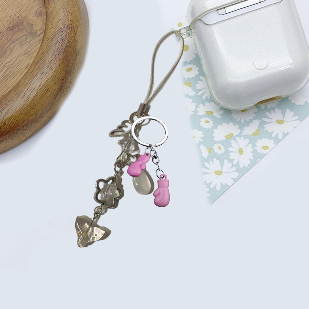 Elegant Boxing Glove Keychain Simulation Fitness Equipment Pendant Key Chain Accessory Couples Car Keys Accessories