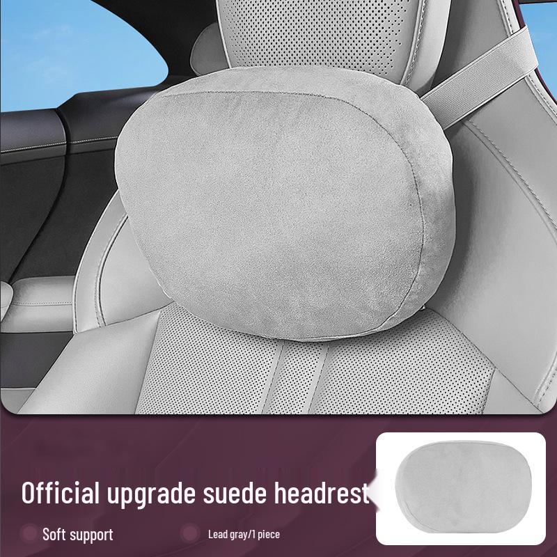 Xiaomi YU7 Car Headrest Neck Protection Suede Pillow - Car Interior Accessory