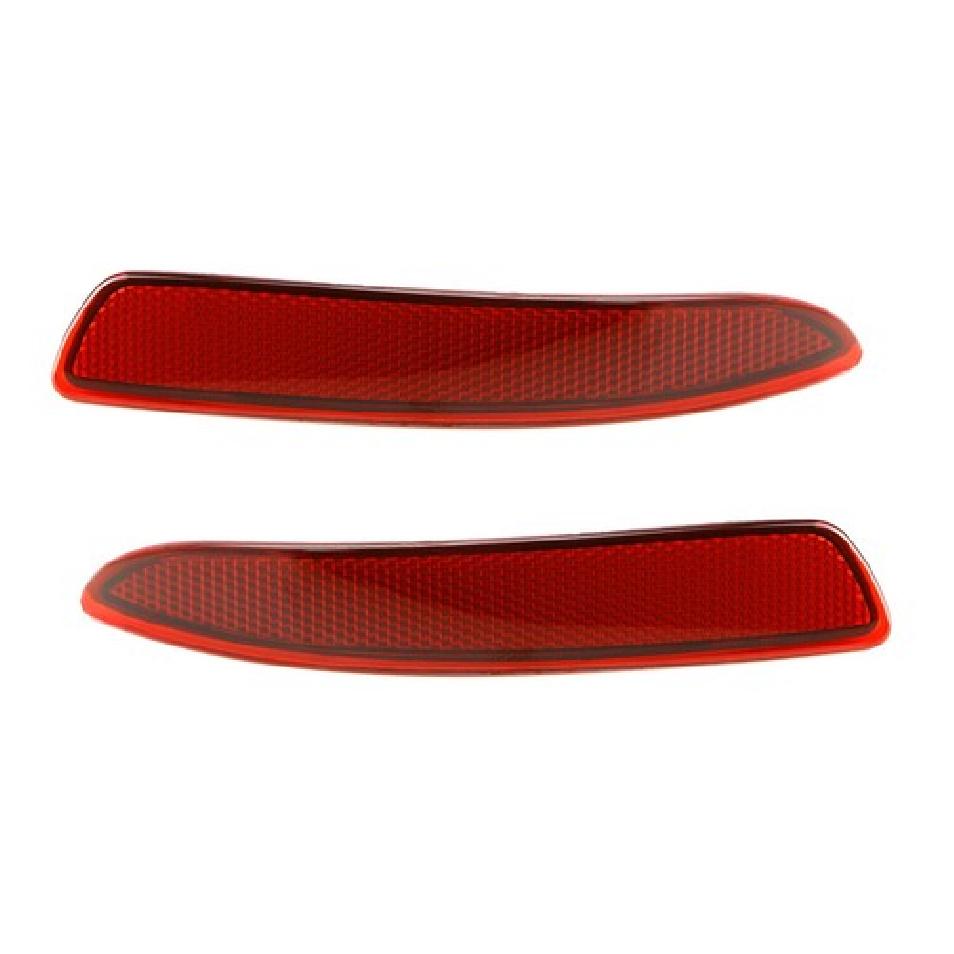 OE-Spec Red Lens Rear Bumper Reflector Replacements For 2007-2010 BMW E70 X5