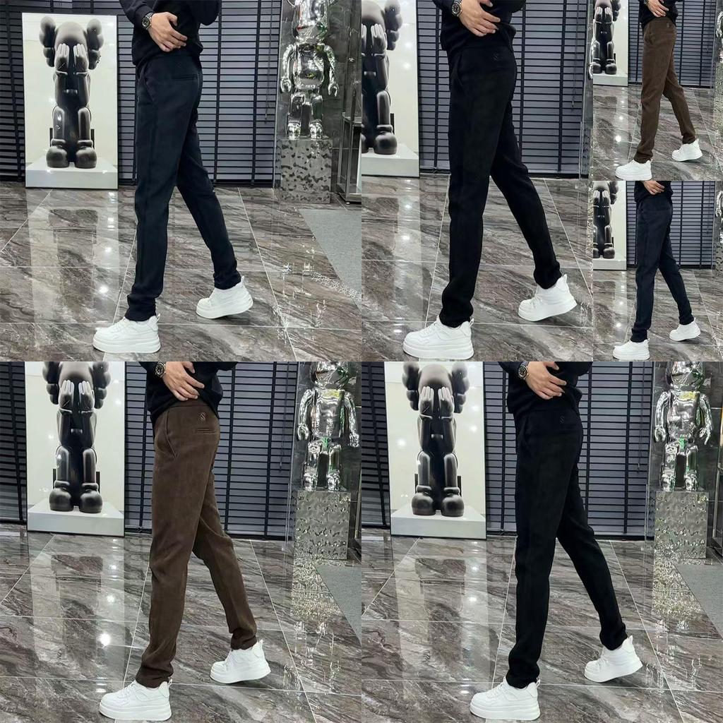 Athleisure Pants For Men With High Elastic Cotton Fabric For Casual Daily Wear