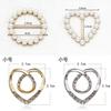 Chic Resin Alloy Heart Knot Buckle For Dresses Shirts T-shirts And Scarves