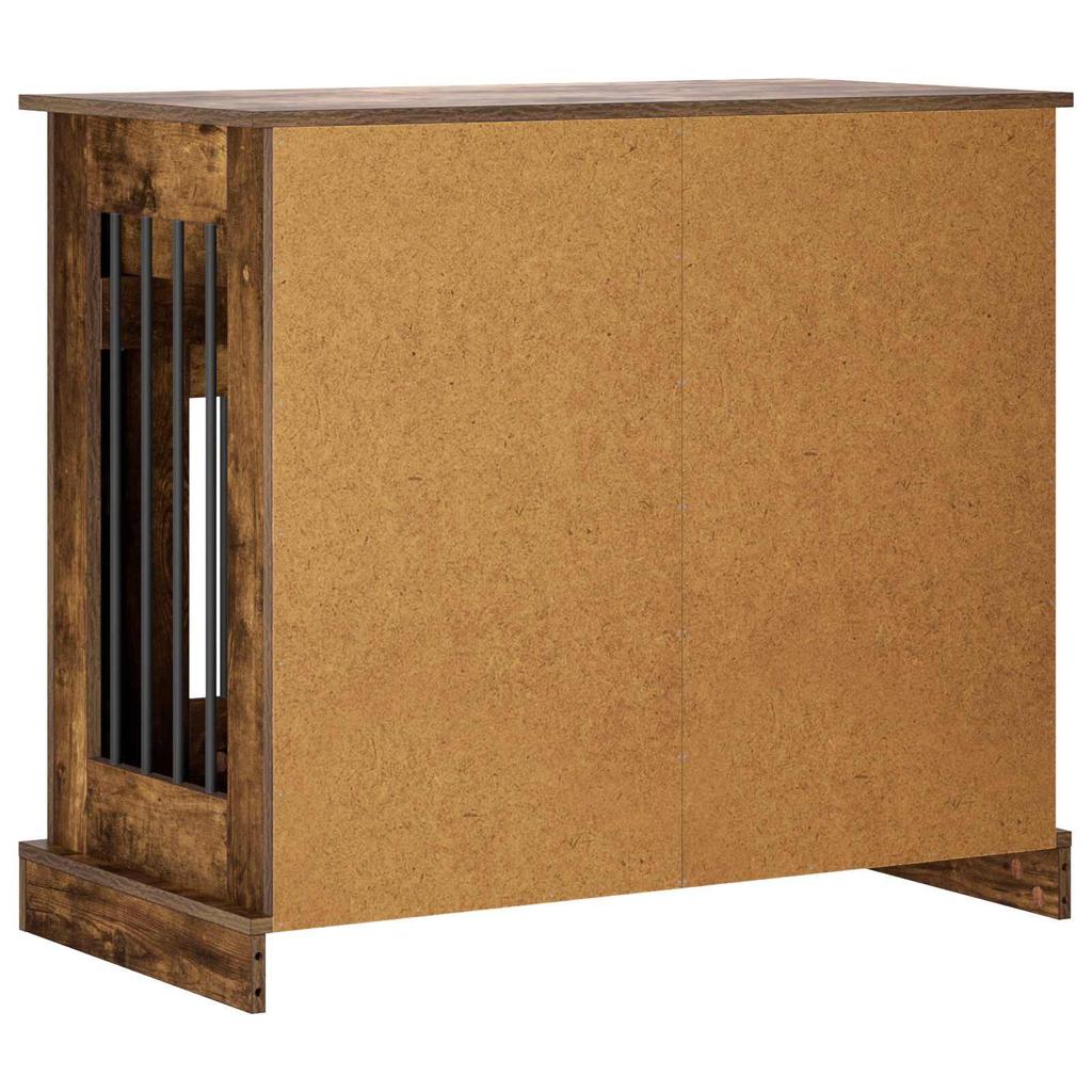 vidaXL Dog Crate Furniture Smoked Oak 90 X 47.5 X 80 Cm
