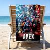 1pc Apex Beach Towel, Beach and Seaside Swimming Pool Equipment, Fashion Pattern, Rectangular, Travel Essentials