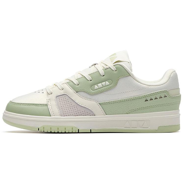 New Anta Jie Ao Abrasion Resistant Low Top Skateboard Shoes Women's White Green 122238077-5