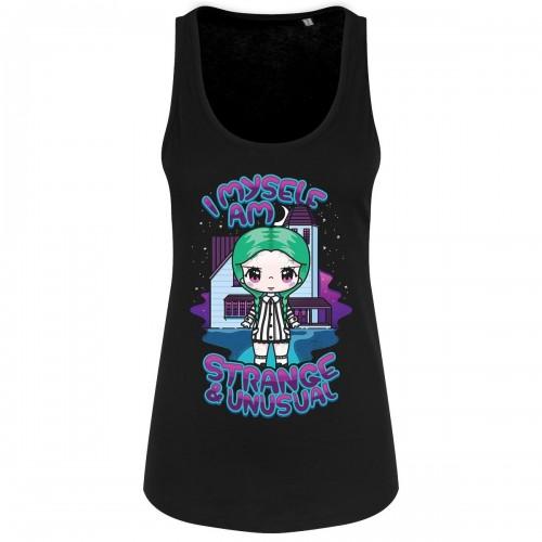 Mio Moon Damen/Damen „I Myself Am Strange & Unusual“-Trägershirt