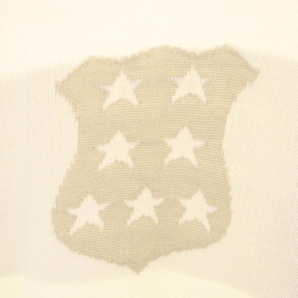 AKM Long sleeve sweater L white knit Men's Used