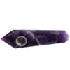 Natural Dreamy Amethyst Smoking Pipes Elegant Quartz Crystal Point Obelisk Wand