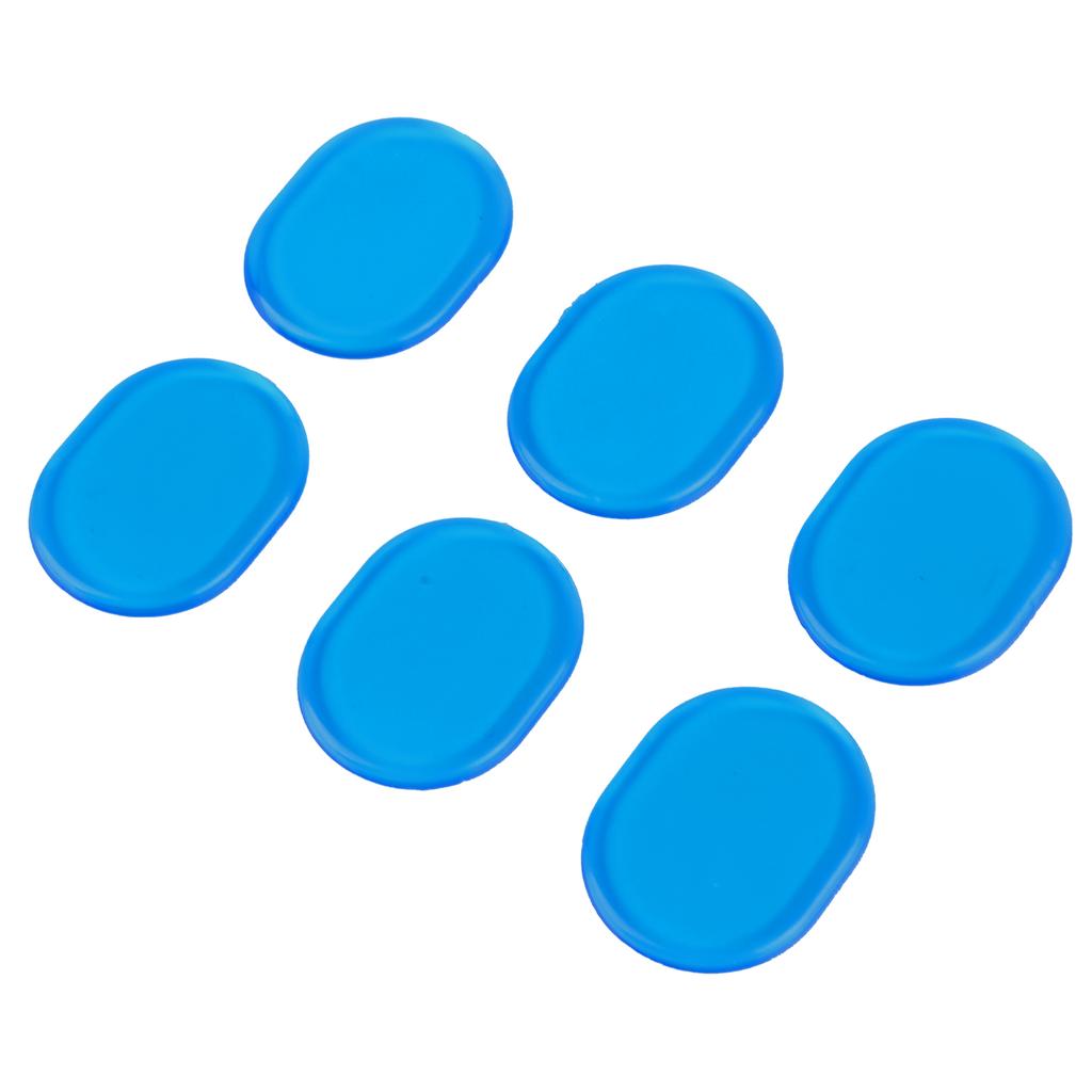 6 Pcs Drum Dampener Silicone Soft Gel Pads Reduce Volume Drum Silencers for Home Practice Blue