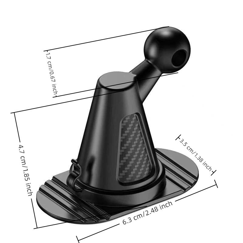 Car Phone Holder Base 360 Degree Rotation Tool Free Install Adhesive Ball Head Mount for Car All Scene Driving Use