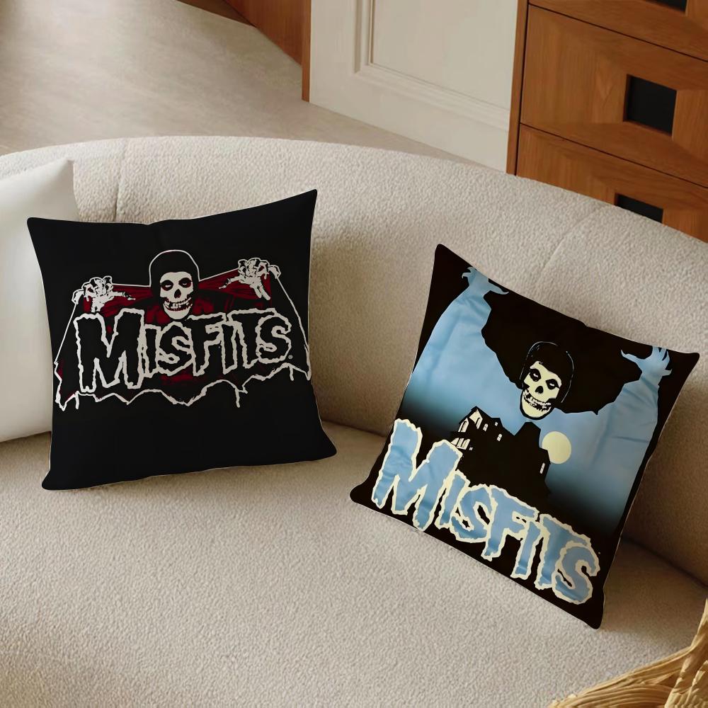 Band Punk T-The M-Misfits Cushion Cover Pillowcase Anti-Dustmite Living Room Sofa Decor Cushion Room