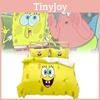 Spongebob Schwammkopf Bettwäsche-Set mit Polyestergewebe für Kinder und Jugendliche Schlafzimmerdeko