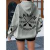 Kadın Oversize Kapüşonlu Sweatshirt Desenli Baskılı Y2K Sokak Giyimi Uzun Kollu Kapüşonlu Üst Günlük Sonbahar Kış Bol Kesim Günlük Kıyafet