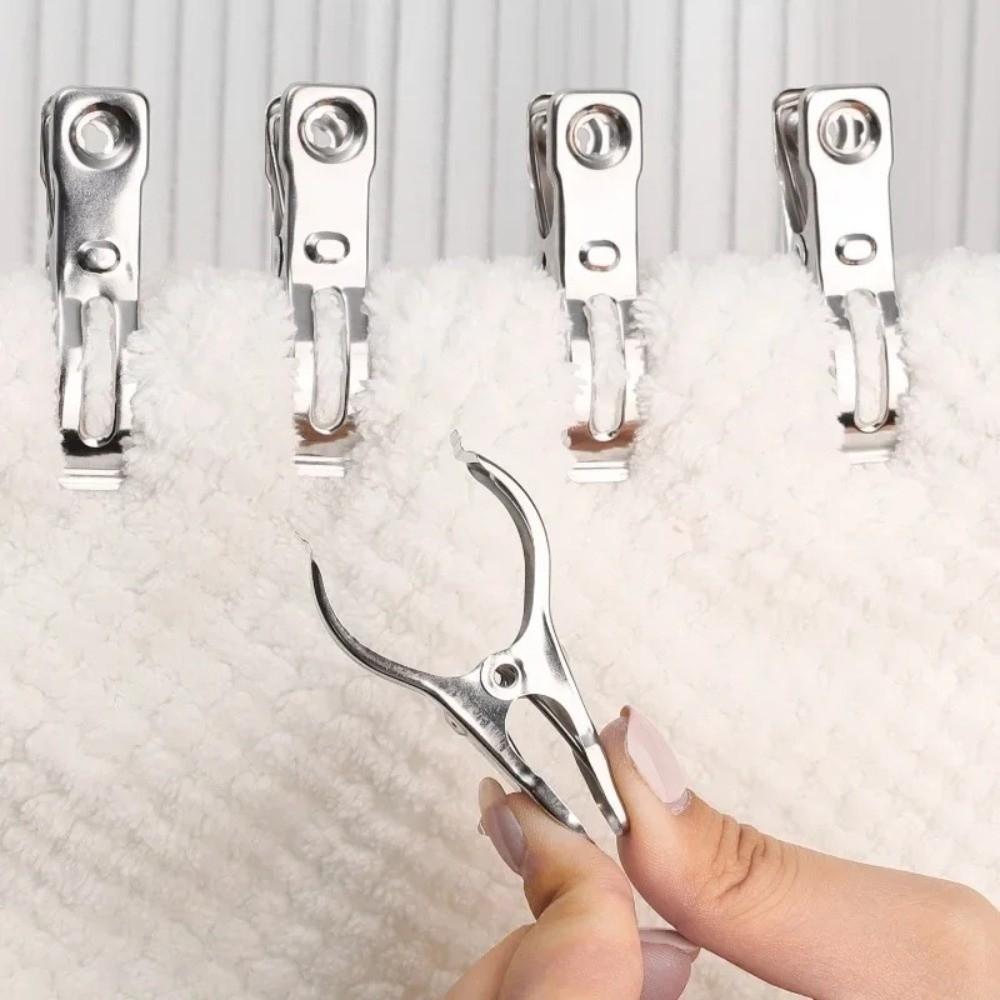 50PCS Rustproof Shade Cloth Clips Non-slip Quilt Clips Towel Clothes Pin Plant Cover Clips Camping